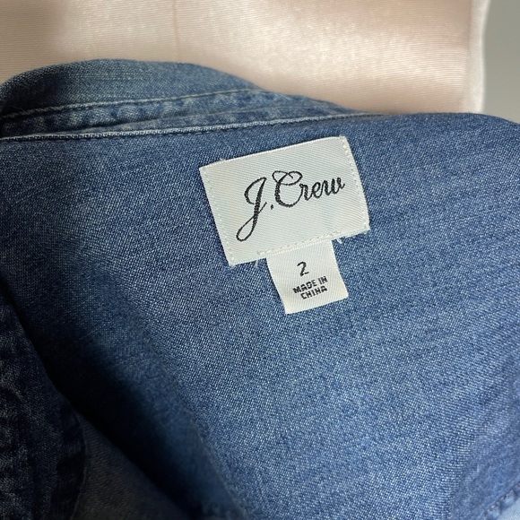 J CREW WESTERN CHAMBRAY PEARL SNAP SHIRT IN VINTAGE INDIGO RODEO - Picture 5 of 8